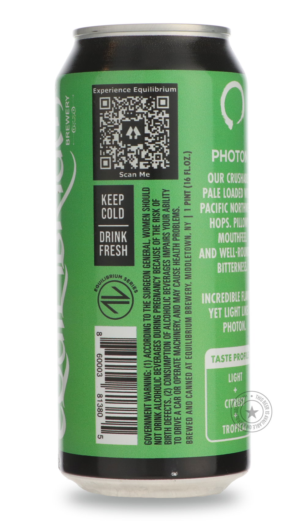 Equilibrium- Photon-Pale- Only @ Beer Republic - The best online beer store for American & Canadian craft beer - Buy beer online from the USA and Canada - Bier online kopen - Amerikaans bier kopen - Craft beer store - Craft beer kopen - Amerikanisch bier kaufen - Bier online kaufen - Acheter biere online - IPA - Stout - Porter - New England IPA - Hazy IPA - Imperial Stout - Barrel Aged - Barrel Aged Imperial Stout - Brown - Dark beer - Blond - Blonde - Pilsner - Lager - Wheat - Weizen - Amber - Barley Wine 