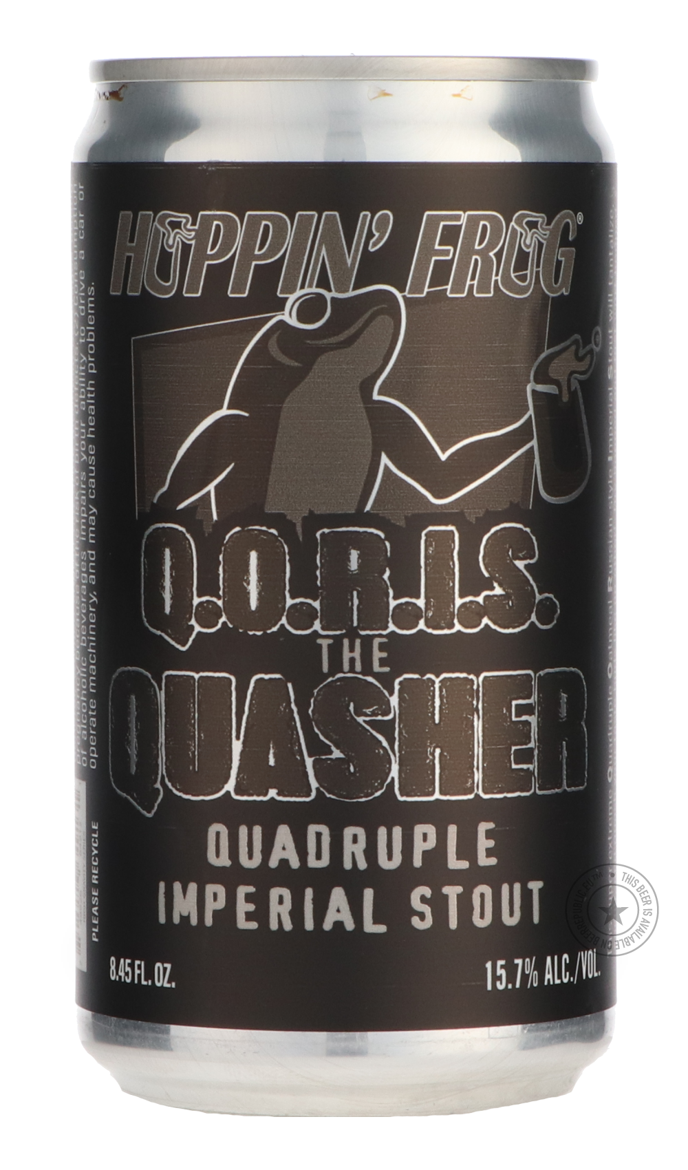 Hoppin' Frog- Q.O.R.I.S The Quasher-Stout & Porter- Only @ Beer Republic - The best online beer store for American & Canadian craft beer - Buy beer online from the USA and Canada - Bier online kopen - Amerikaans bier kopen - Craft beer store - Craft beer kopen - Amerikanisch bier kaufen - Bier online kaufen - Acheter biere online - IPA - Stout - Porter - New England IPA - Hazy IPA - Imperial Stout - Barrel Aged - Barrel Aged Imperial Stout - Brown - Dark beer - Blond - Blonde - Pilsner - Lager - Wheat - Wei
