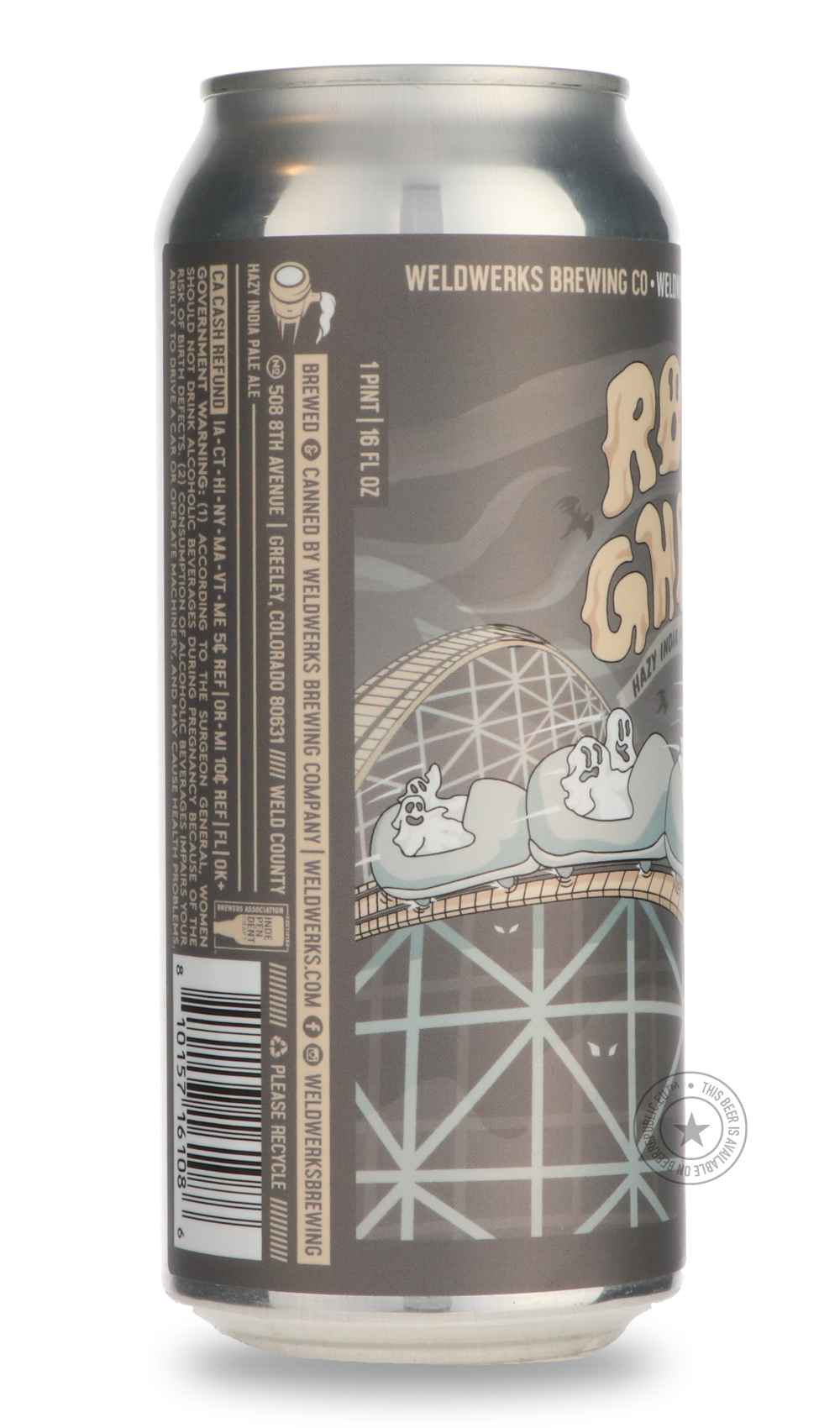 -WeldWerks- Roller Ghoster-IPA- Only @ Beer Republic - The best online beer store for American & Canadian craft beer - Buy beer online from the USA and Canada - Bier online kopen - Amerikaans bier kopen - Craft beer store - Craft beer kopen - Amerikanisch bier kaufen - Bier online kaufen - Acheter biere online - IPA - Stout - Porter - New England IPA - Hazy IPA - Imperial Stout - Barrel Aged - Barrel Aged Imperial Stout - Brown - Dark beer - Blond - Blonde - Pilsner - Lager - Wheat - Weizen - Amber - Barley