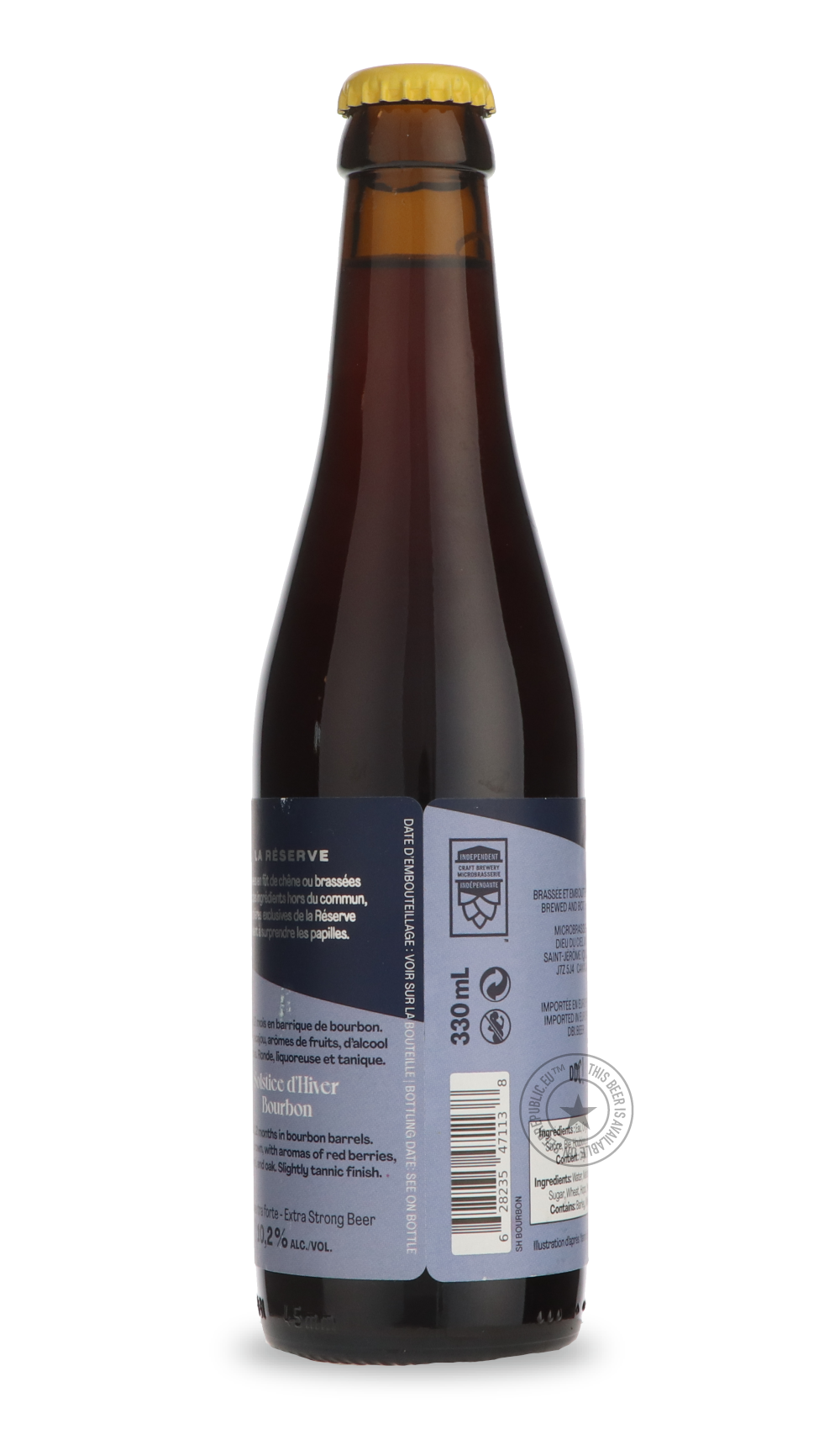 Dieu du Ciel- Solstice d'Hiver Bourbon-Brown & Dark- Only @ Beer Republic - The best online beer store for American & Canadian craft beer - Buy beer online from the USA and Canada - Bier online kopen - Amerikaans bier kopen - Craft beer store - Craft beer kopen - Amerikanisch bier kaufen - Bier online kaufen - Acheter biere online - IPA - Stout - Porter - New England IPA - Hazy IPA - Imperial Stout - Barrel Aged - Barrel Aged Imperial Stout - Brown - Dark beer - Blond - Blonde - Pilsner - Lager - Wheat - We