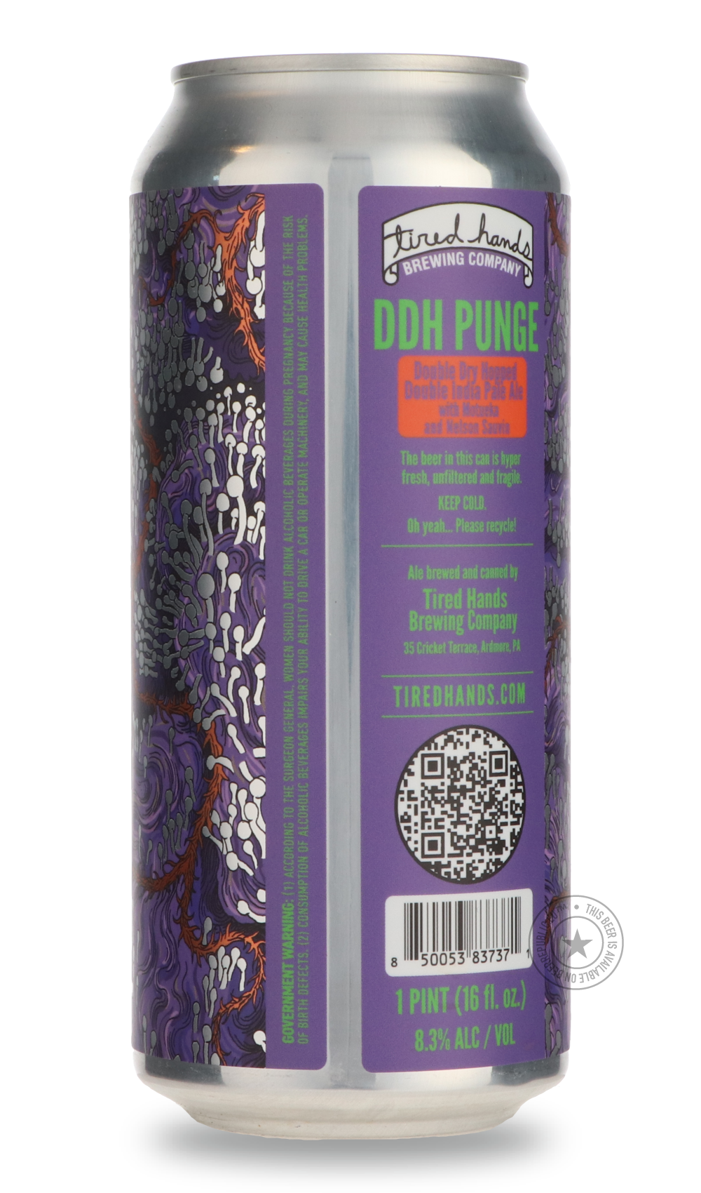 Tired Hands- DDH Punge (Nelson And Motueka)-IPA- Only @ Beer Republic - The best online beer store for American & Canadian craft beer - Buy beer online from the USA and Canada - Bier online kopen - Amerikaans bier kopen - Craft beer store - Craft beer kopen - Amerikanisch bier kaufen - Bier online kaufen - Acheter biere online - IPA - Stout - Porter - New England IPA - Hazy IPA - Imperial Stout - Barrel Aged - Barrel Aged Imperial Stout - Brown - Dark beer - Blond - Blonde - Pilsner - Lager - Wheat - Weizen