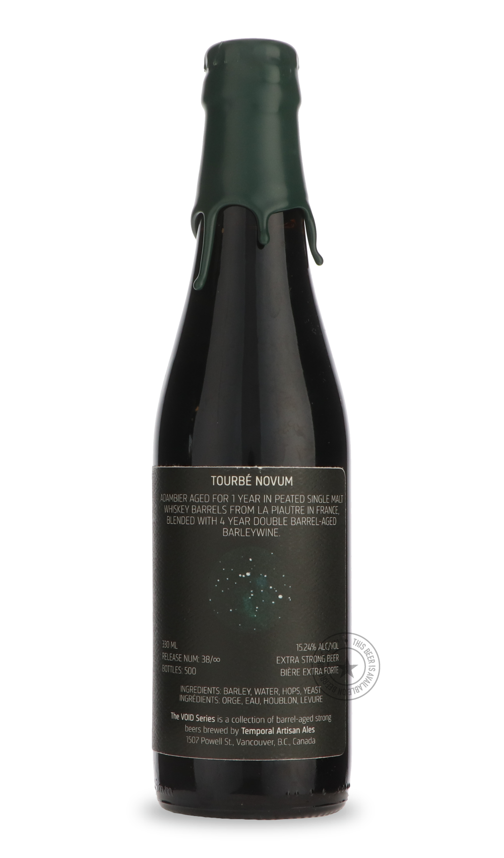 Temporal- Tourbé Novum-Brown & Dark- Only @ Beer Republic - The best online beer store for American & Canadian craft beer - Buy beer online from the USA and Canada - Bier online kopen - Amerikaans bier kopen - Craft beer store - Craft beer kopen - Amerikanisch bier kaufen - Bier online kaufen - Acheter biere online - IPA - Stout - Porter - New England IPA - Hazy IPA - Imperial Stout - Barrel Aged - Barrel Aged Imperial Stout - Brown - Dark beer - Blond - Blonde - Pilsner - Lager - Wheat - Weizen - Amber - B