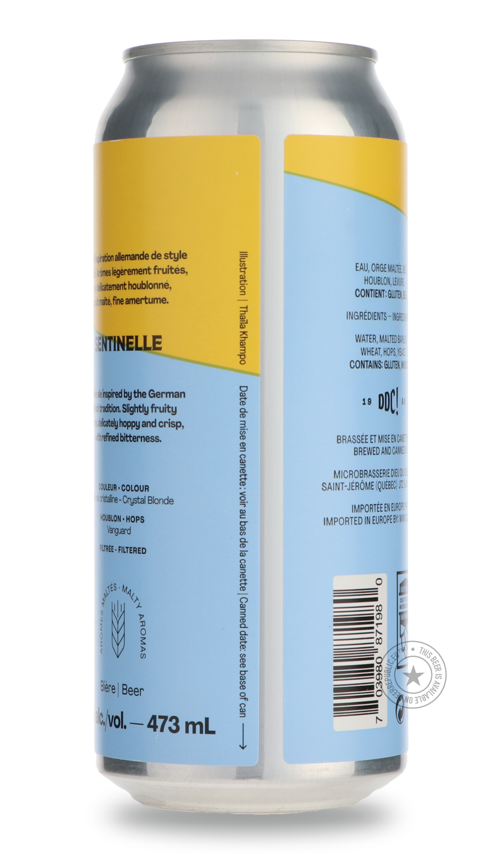 Dieu du Ciel- Sentinelle-Pale- Only @ Beer Republic - The best online beer store for American & Canadian craft beer - Buy beer online from the USA and Canada - Bier online kopen - Amerikaans bier kopen - Craft beer store - Craft beer kopen - Amerikanisch bier kaufen - Bier online kaufen - Acheter biere online - IPA - Stout - Porter - New England IPA - Hazy IPA - Imperial Stout - Barrel Aged - Barrel Aged Imperial Stout - Brown - Dark beer - Blond - Blonde - Pilsner - Lager - Wheat - Weizen - Amber - Barley 