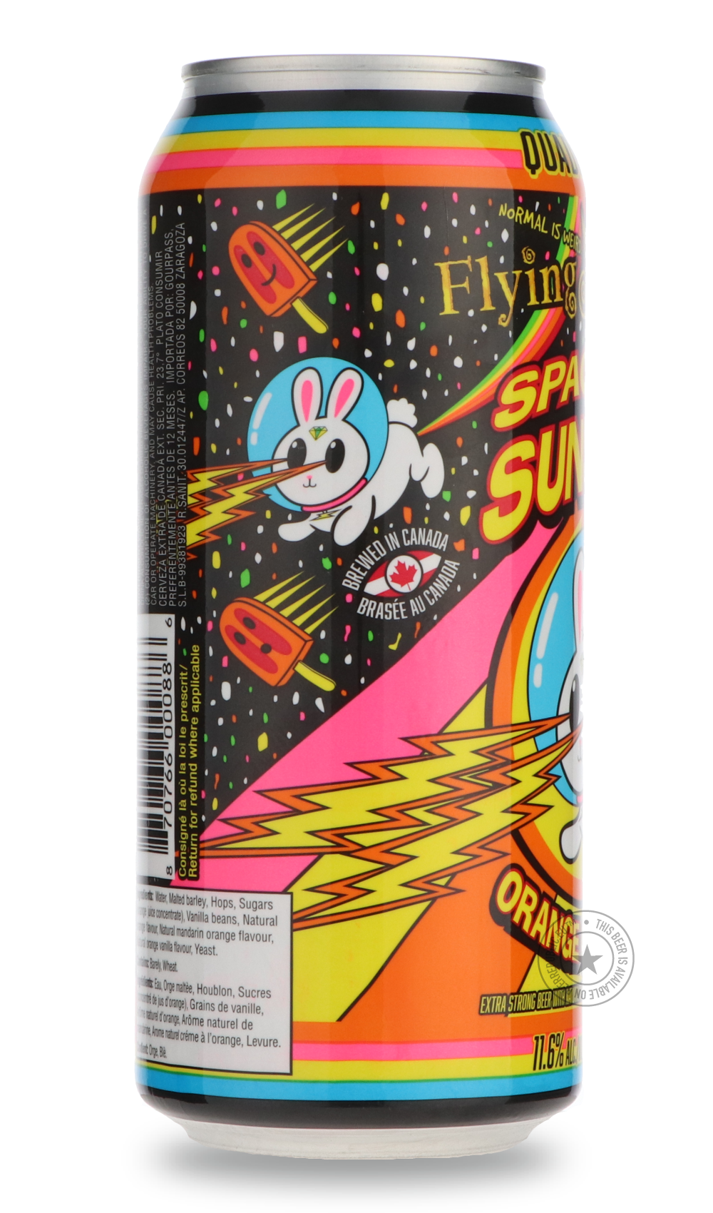 Flying Monkeys- Space Age Sunshine-IPA- Only @ Beer Republic - The best online beer store for American & Canadian craft beer - Buy beer online from the USA and Canada - Bier online kopen - Amerikaans bier kopen - Craft beer store - Craft beer kopen - Amerikanisch bier kaufen - Bier online kaufen - Acheter biere online - IPA - Stout - Porter - New England IPA - Hazy IPA - Imperial Stout - Barrel Aged - Barrel Aged Imperial Stout - Brown - Dark beer - Blond - Blonde - Pilsner - Lager - Wheat - Weizen - Amber 