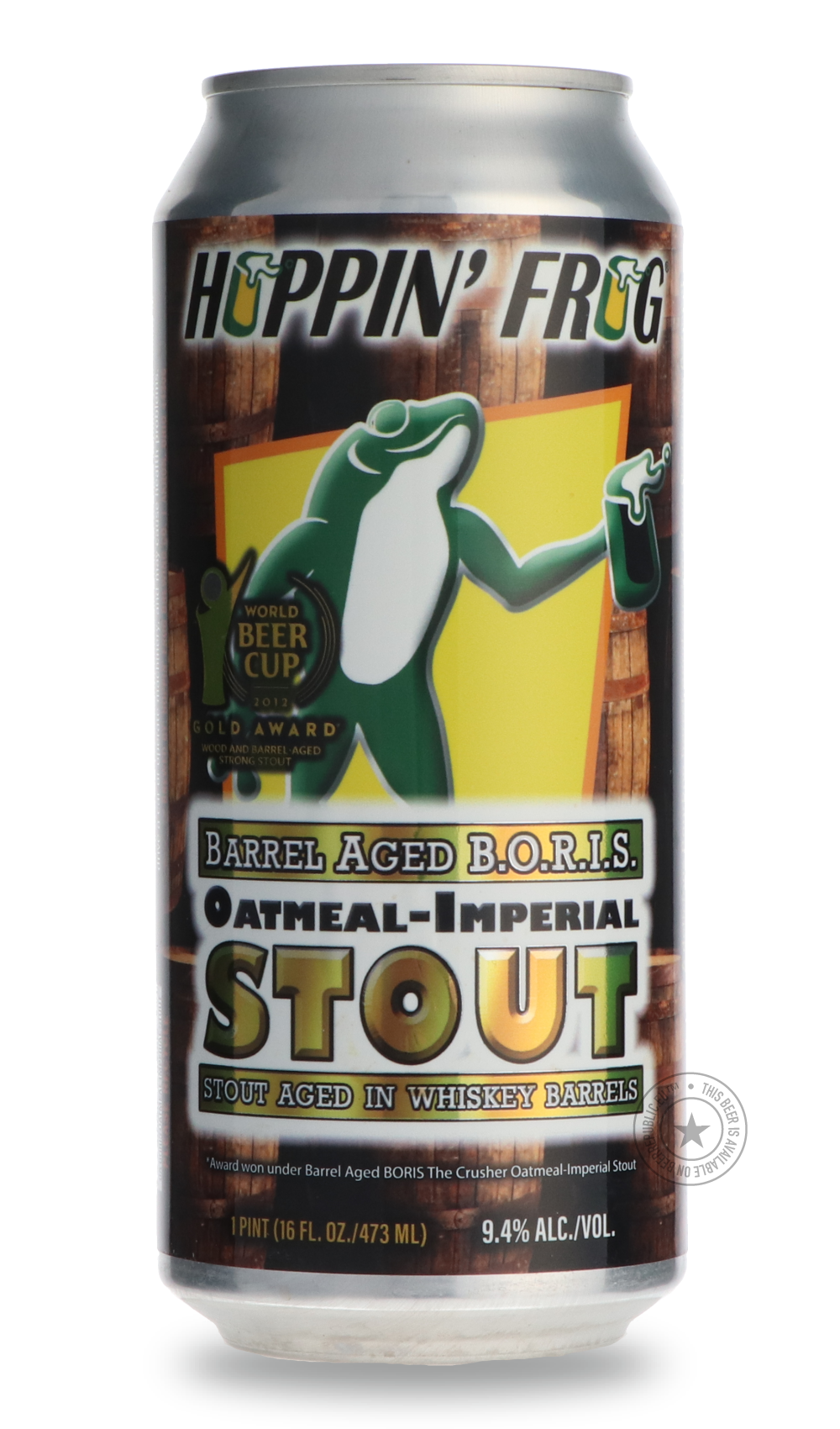 Hoppin' Frog- Barrel Aged B.O.R.I.S.-Stout & Porter- Only @ Beer Republic - The best online beer store for American & Canadian craft beer - Buy beer online from the USA and Canada - Bier online kopen - Amerikaans bier kopen - Craft beer store - Craft beer kopen - Amerikanisch bier kaufen - Bier online kaufen - Acheter biere online - IPA - Stout - Porter - New England IPA - Hazy IPA - Imperial Stout - Barrel Aged - Barrel Aged Imperial Stout - Brown - Dark beer - Blond - Blonde - Pilsner - Lager - Wheat - We